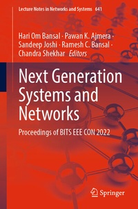 Enlarge image Cover: Next Generation Systems and Networks - Springer