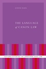 Cover: The Language of Canon Law - OUP eBook