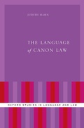 Cover: The Language of Canon Law - OUP eBook