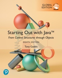 Abbildung von: Starting Out with Java: From Control Structures through Objects, Global Edition -- (International eBook) - Pearson Education Limited