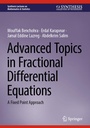 Cover: Advanced Topics in Fractional Differential Equations - Springer