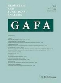 Abbildung von: Geometric and Functional Analysis - Birkhäuser