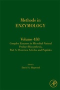 Cover: Complex Enzymes in Microbial Natural Product Biosynthesis, Part A: Overview Articles and Peptides - Academic Press