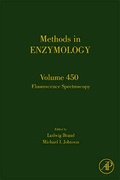 Cover: Fluorescence Spectroscopy: Volume 450 - Academic Press