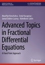 Cover: Advanced Topics in Fractional Differential Equations - Springer
