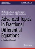 Cover: Advanced Topics in Fractional Differential Equations - Springer