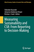 Cover: Measuring Sustainability and CSR: From Reporting to Decision-Making - Springer