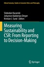 Cover: Measuring Sustainability and CSR: From Reporting to Decision-Making - Springer
