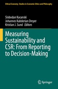 Cover: Measuring Sustainability and CSR: From Reporting to Decision-Making - Springer