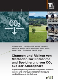 Abbildung von: Chancen und Risiken von Methoden zur Entnahme und Speicherung von CO2 aus der Atmosphäre - vdf Hochschulverlag AG