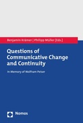 Cover: Questions of Communicative Change and Continuity - Nomos