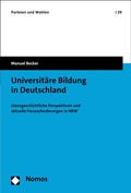 Cover: Universit&auml;re Bildung in Deutschland - Nomos