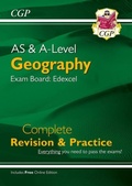 Cover: New A-Level and AS Geography: Edexcel Complete Revision & Practice (with Online Edition) - Coordination Group Publications Ltd (CGP)