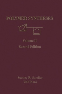 Enlarge image Cover: Polymer Syntheses - Academic Press