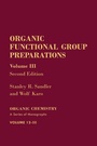Cover: Organic Functional Group Preparations - Academic Press