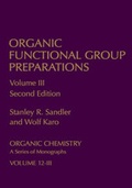 Cover: Organic Functional Group Preparations - Academic Press