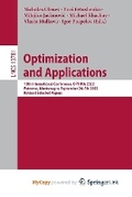 Cover: Optimization and Applications - Springer