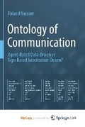 Cover: Ontology of Communication - Springer