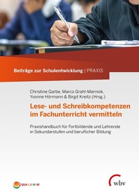 Abbildung von: Lese- und Schreibkompetenzen im Fachunterricht vermitteln - wbv Media