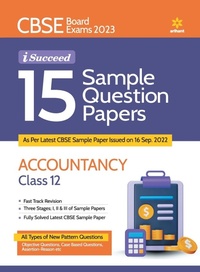 Abbildung von: Cbse Board Exam 2023 I Succeed 15 Sample Question Papers Accountancy Class 12 - Arihant Publications India Limited