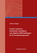 Cover: People Analytics - K&uuml;nstliche Intelligenz und digitale Hilfestellungen im Personalmanagement - Kovac, Dr. Verlag