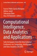 Cover: Computational Intelligence, Data Analytics and Applications - Springer