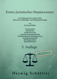 Abbildung von: Erstes Juristisches Staatsexamen - Herwig Schöffler