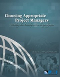 Cover: Choosing Appropriate Project Managers - Project Management Institute
