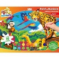 Cover: Art Fantastic Paint-by-Numbers Landscape Kit: Jungle Wildlife - Bookoli Limited