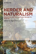 Cover: Herder and Naturalism - De Gruyter