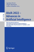 Cover: AIxIA 2022 - Advances in Artificial Intelligence - Springer