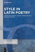 Cover: Style in Latin Poetry - De Gruyter