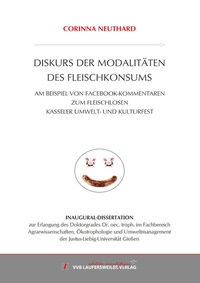 Abbildung von: DISKURS DER MODALITÄTEN DES FLEISCHKONSUMS - VVB Laufersweiler Verlag