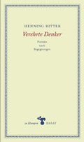 Cover: Verehrte Denker - zu Klampen Verlag