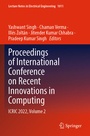 Cover: Proceedings of International Conference on Recent Innovations in Computing - Springer