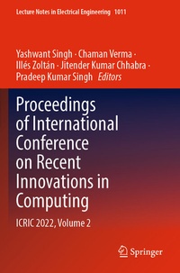 Abbildung von: Proceedings of International Conference on Recent Innovations in Computing - Springer