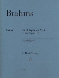 Abbildung von: Johannes Brahms - Streichquintett Nr. 2 G-dur op. 111 - Henle, Günter