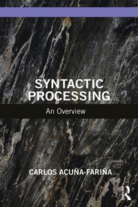 Abbildung von: Syntactic Processing - Routledge