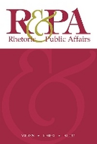 Abbildung von: Rhetoric & Public Affairs 24, no. 3 - Michigan State University Press