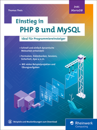 Abbildung von: Einstieg in PHP 8 und MySQL - Rheinwerk