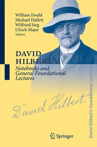 Abbildung von: David Hilbert's Notebooks and General Foundational Lectures - Springer