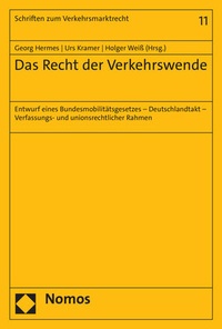 Abbildung von: Das Recht der Verkehrswende - Nomos