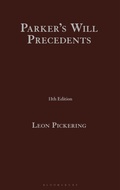 Cover: Parker's Will Precedents - Bloomsbury Professional