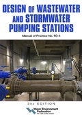 Cover: Design of Wastewater and Stormwater Pumping Stations MOP FD-4, 3rd Edition - Water Environment Federation
