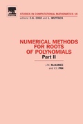 Cover: Numerical Methods for Roots of Polynomials - Part II - Elsevier