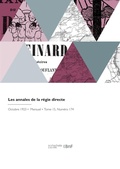 Cover: Les Annales de la Regie Directe - Hachette Livre - Bnf
