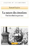 Cover: La Nature Des Emotions - Librarie Philosophique J. Vrin
