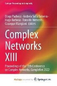 Enlarge image Cover: Complex Networks XIII - Springer