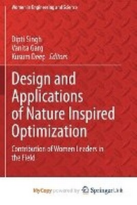 Enlarge image Cover: Design and Applications of Nature Inspired Optimization - Springer