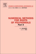 Cover: Numerical Methods for Roots of Polynomials - Part II: Volume 16 - Elsevier